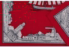 Zakdoek Boot - Molen Rood