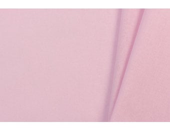 Uni katoen stof lichtroze