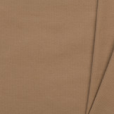 Rib Jersey Stof Cacao Bruin