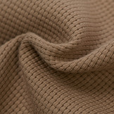 Wafel Jersey Stof Cacao