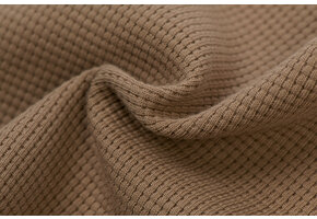 Wafel Jersey Stof Cacao