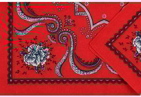 Zakdoek Flower Rood