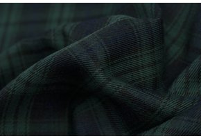 Schotse Ruit / Tartan Check Stretch Green  / Blue