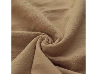 Gewassen Katoenen Stof Cacao