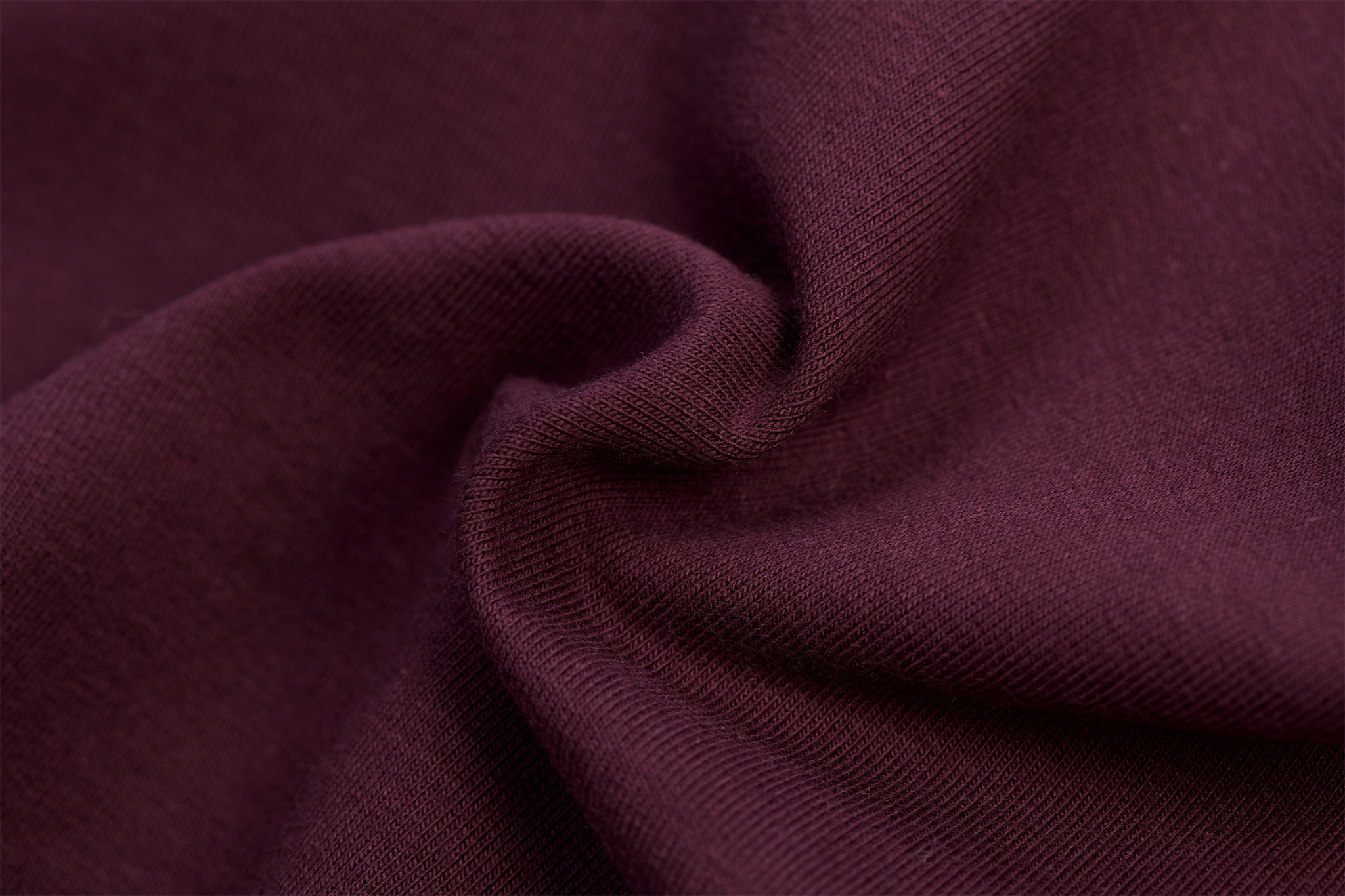 Organic French Terry Uni / Effen Aubergine