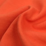 Katoenen Sweatstof Brushed Oranje