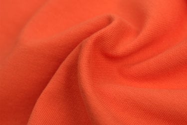 Katoenen Sweatstof Brushed Oranje
