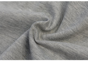 Katoenen Sweatstof Brushed Grijs Melange