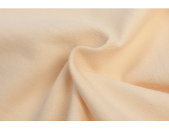 Katoenen Sweatstof Brushed Licht Sand