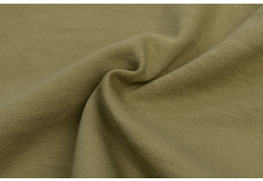 Katoenen Sweatstof Brushed Olijfgroen