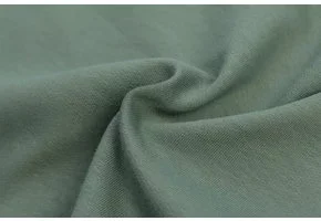 Katoenen Sweatstof Brushed Oud Groen