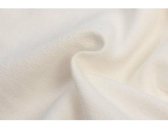 Katoenen Sweatstof Brushed Ecru