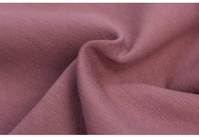 Katoenen Sweatstof Brushed Oud Mauve
