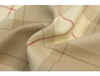 Schotse ruit creme beige