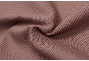 Rib Jersey Stof Oud Mauve