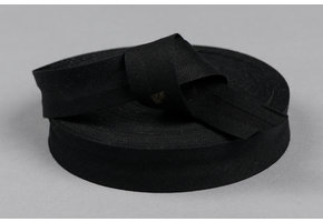 Biaisband Katoen Zwart 20mm