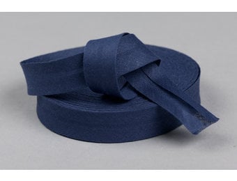 Biaisband Katoen Marine 20mm