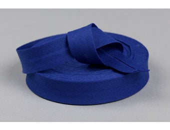 Biaisband Katoen Kobalt 20mm