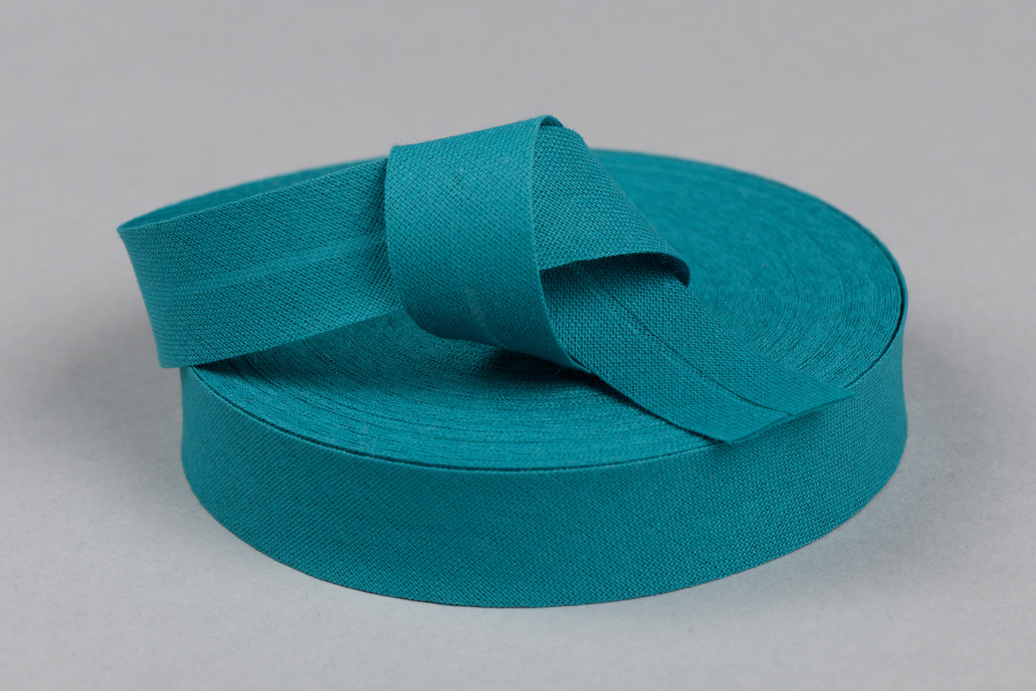 Katoenen Biaisband 20 mm Petrol – Makkelijk & Veelzijdig