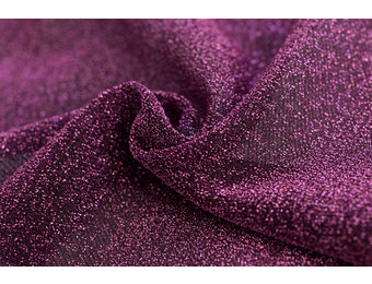Lurex glitter donker lila