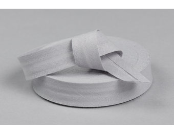Biaisband Katoen Licht Grijs 20mm