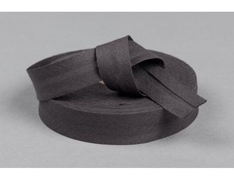 Biaisband Katoen Donker Grijs 20mm