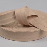 Katoenen Biaisband 20 mm Donker Beige – Makkelijk & Veelzijdig