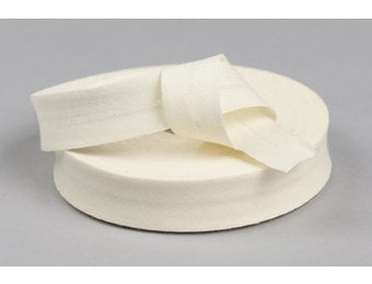 Biaisband Katoen Ecru 20mm