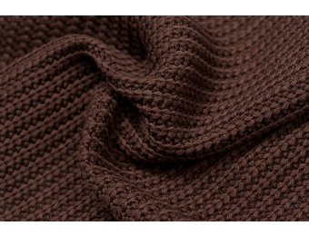 Gebreide stof, Big Knit Cable Bruin