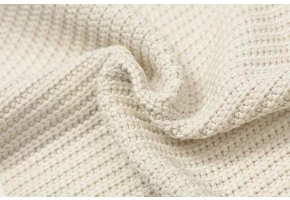 Gebreide Stof Big Knit Naturel