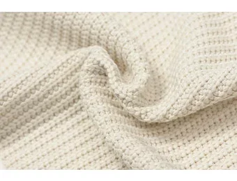 Gebreide Stof Big Knit Naturel