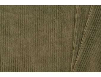 Brede Ribcord Katoen Olijf