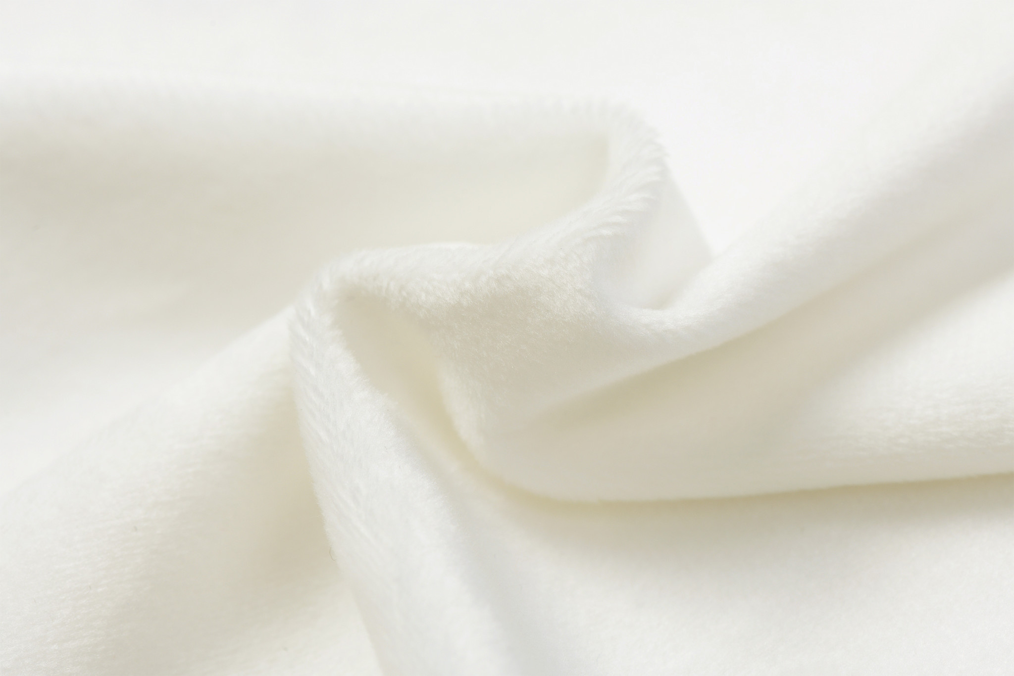 Minky Fleece Plain Ecru