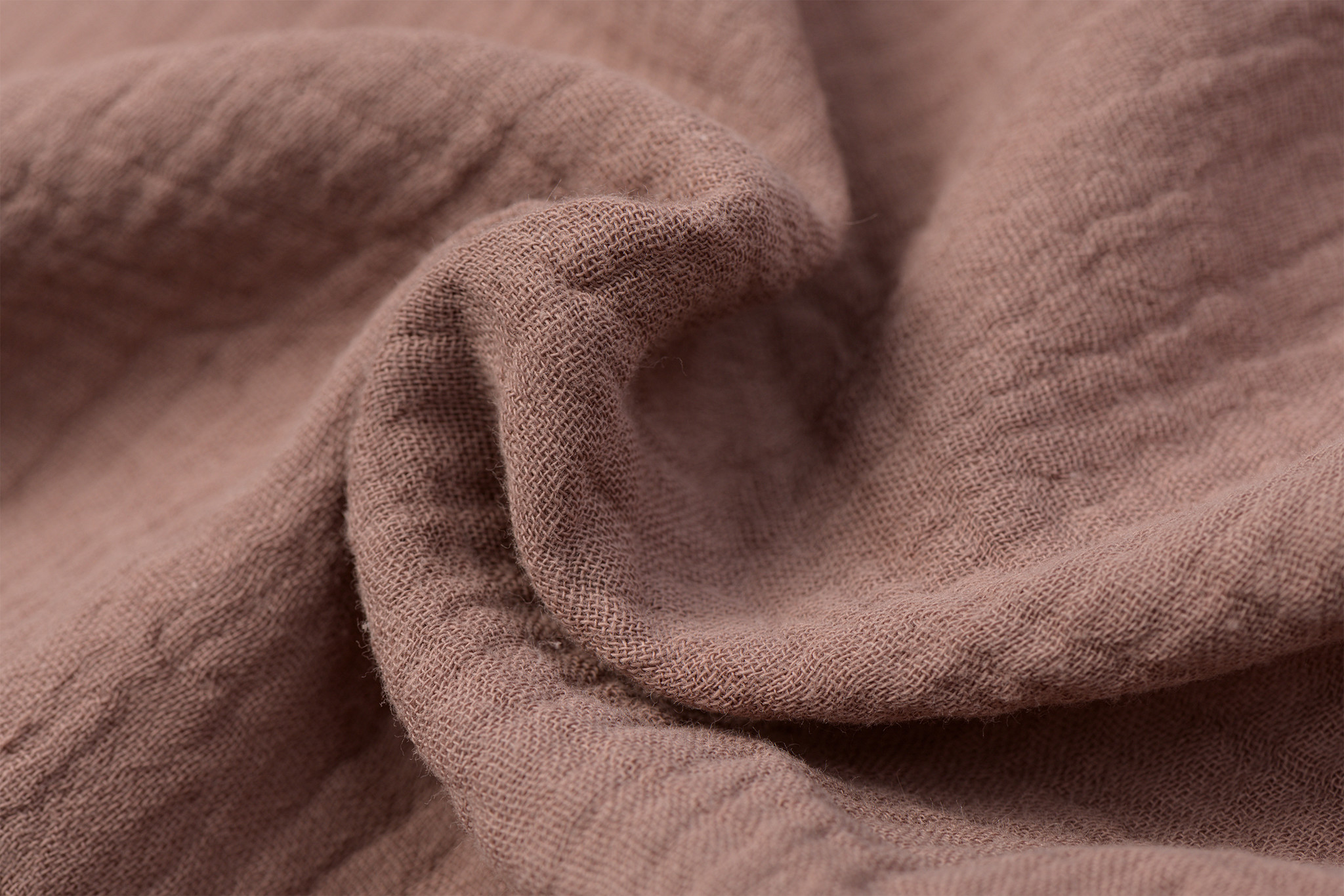 Baby Cotton / Mousseline Uni / Effen Dark Clay