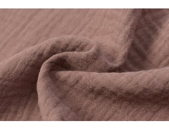 Baby Cotton – Mousseline Stof - Kastanje