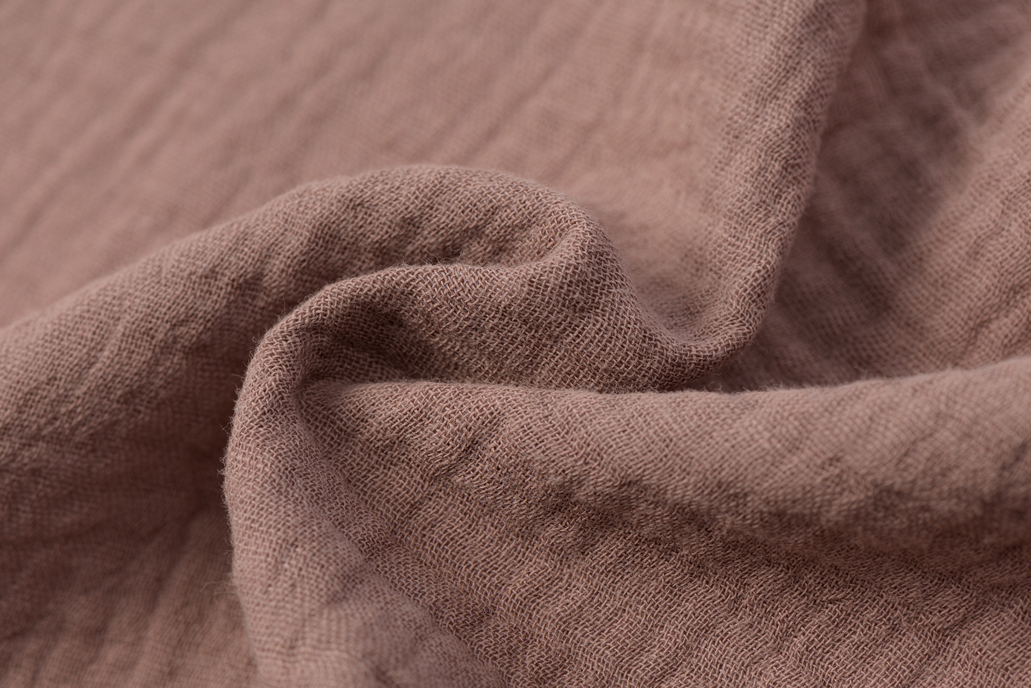 Baby Cotton / Mousseline Uni / Effen Dark Clay