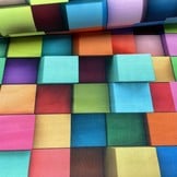 Fluweel velvet abstract blokken