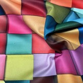 Fluweel velvet abstract blokken