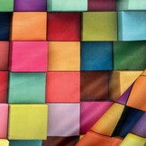 Fluweel velvet abstract blokken