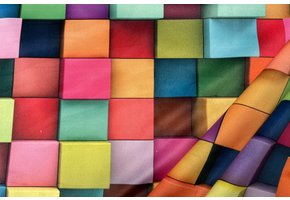 Fluweel velvet abstract blokken