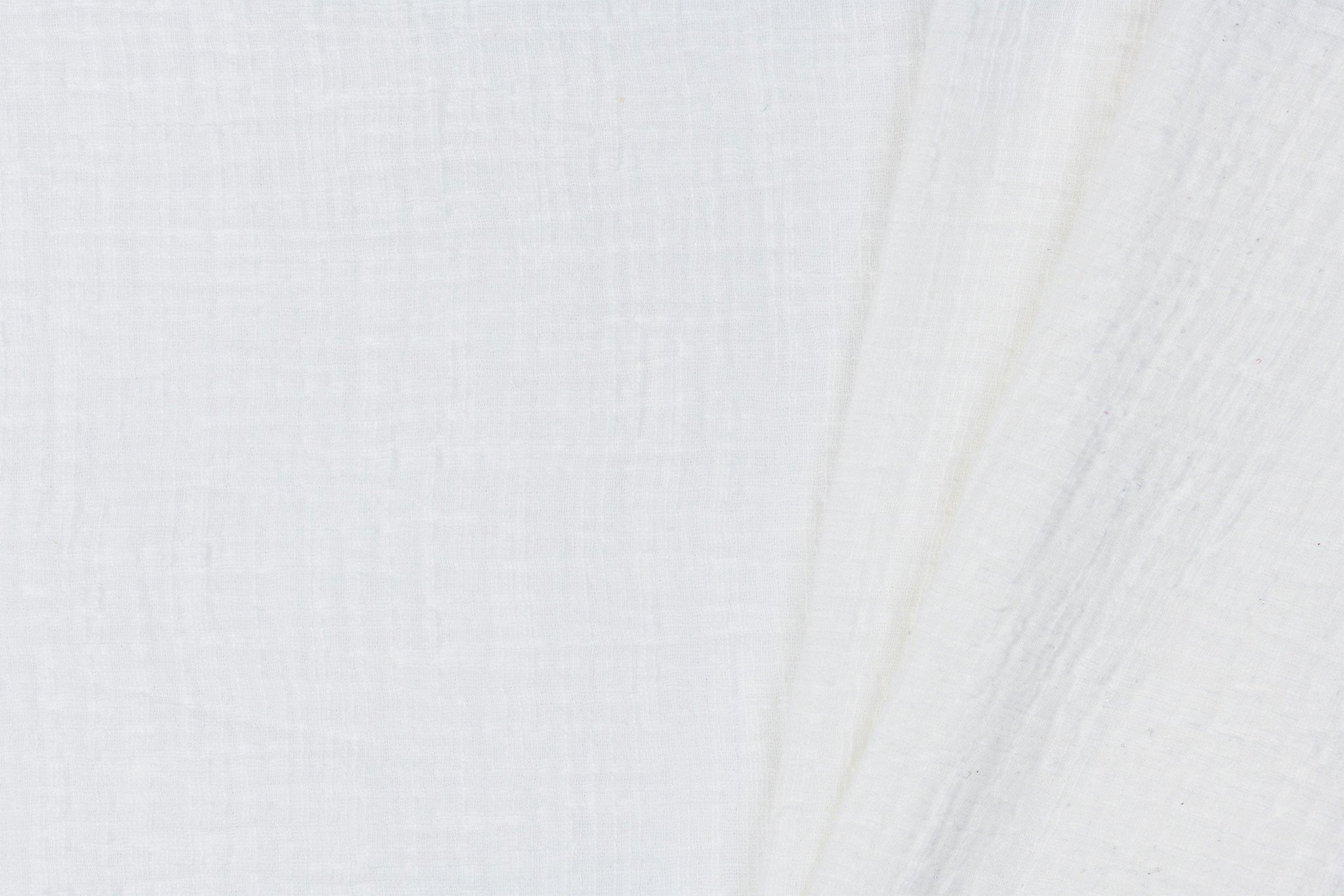 Baby cotton mousseline met linnen effect ecru