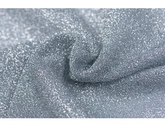 Lurex glitter zilverblauw