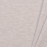 Wafel Jersey Stof Beige Melange