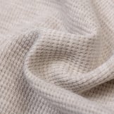 Wafel Jersey Stof Beige Melange