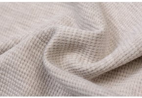 Wafel Jersey Stof Beige Melange