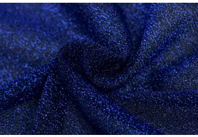 Lurex glitter blauw