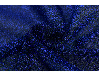 Lurex glitter blauw