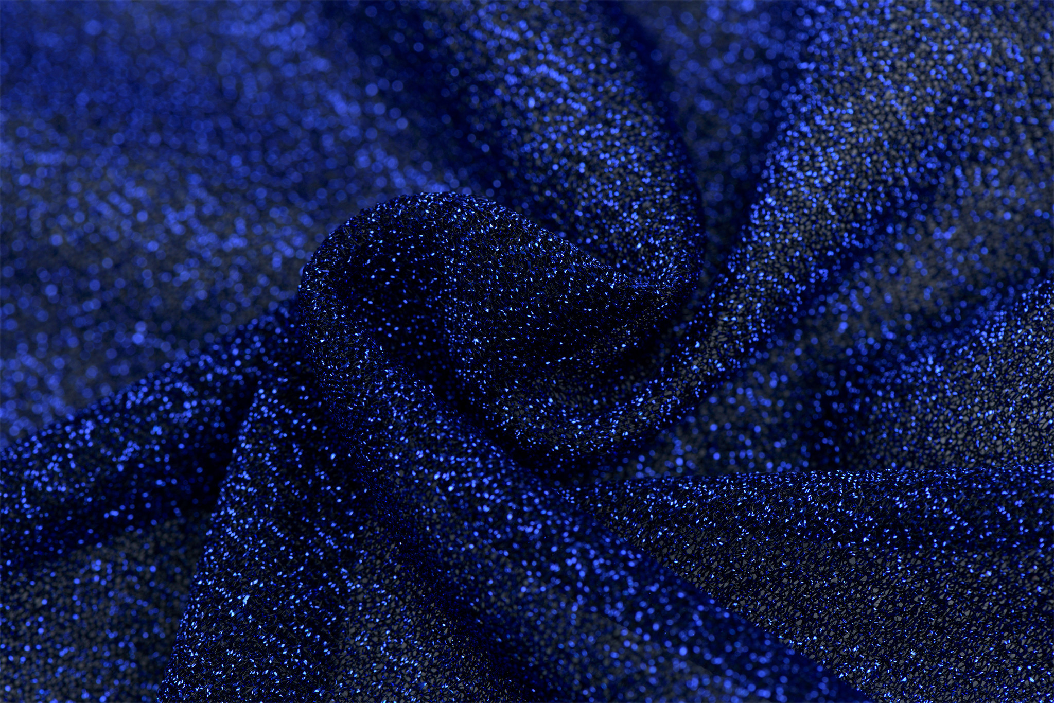 Lurex glitter blauw