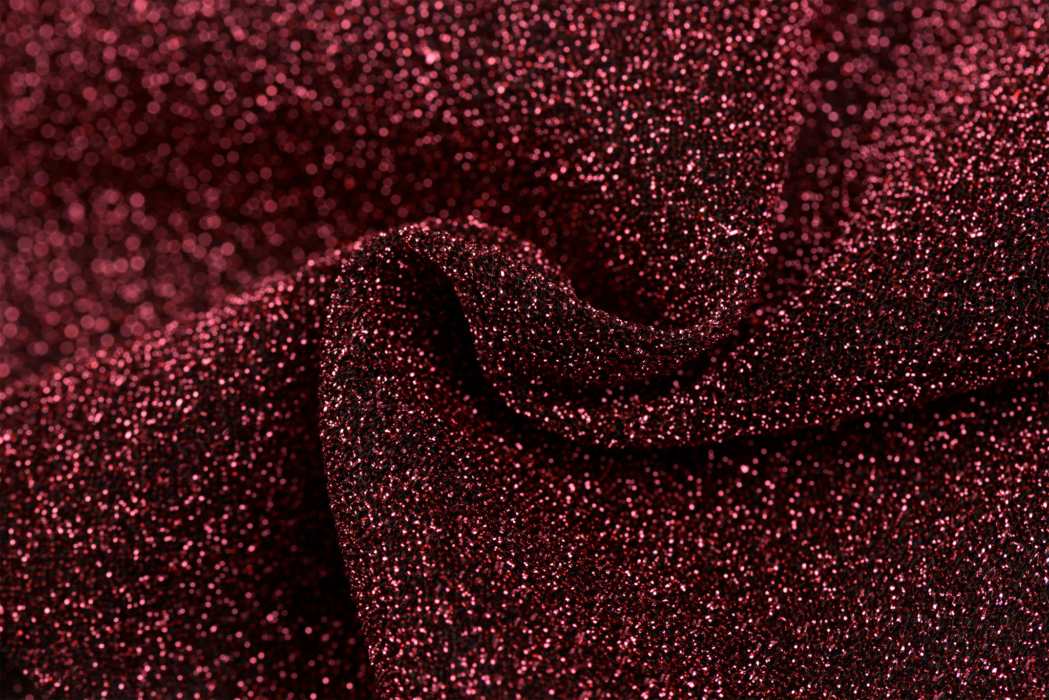 Lurex glitter rouge