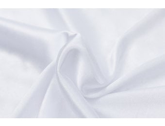 Charmeuse Stretch Voering Stof Wit